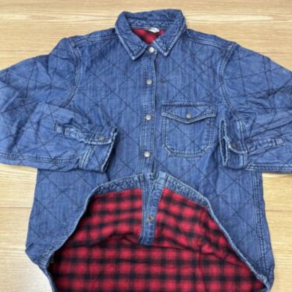 Eddie Bauer Denim Shirt Button Up Shacket - Picture 4 of 16